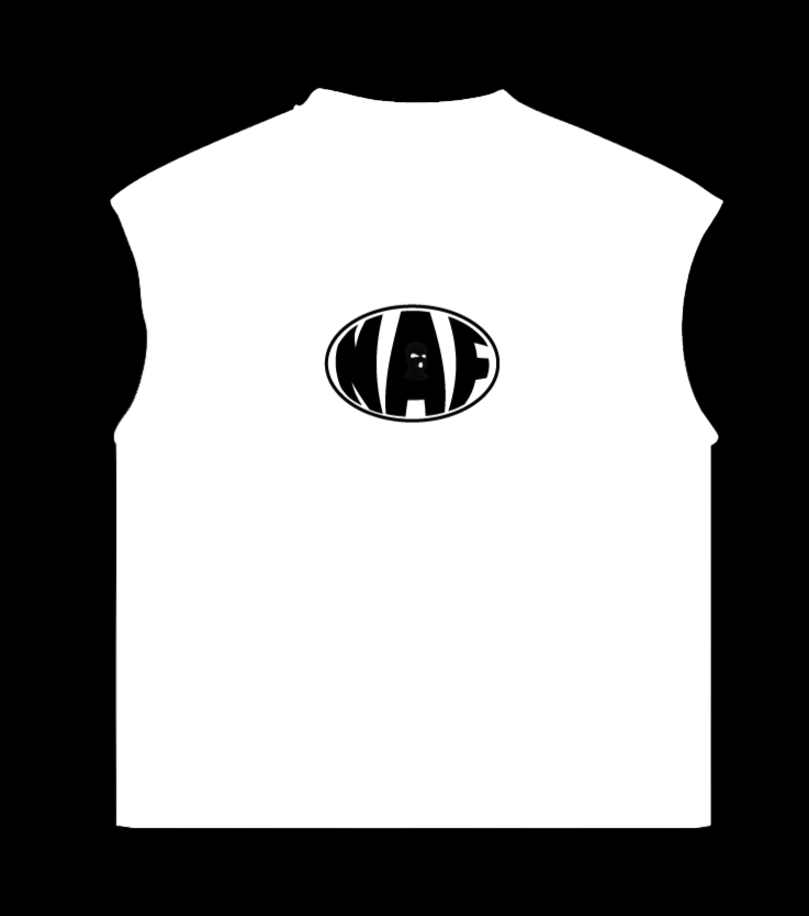 SLEEVELESS WHITE T-SHIRT [FOR THE CULTURE]