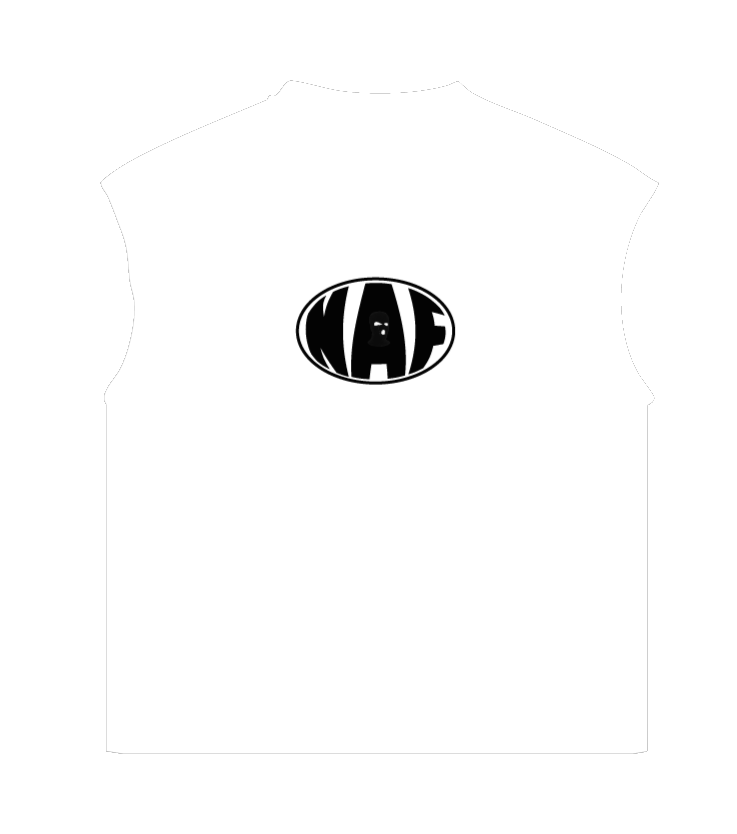 SLEEVELESS WHITE T-SHIRT [FOR THE CULTURE]