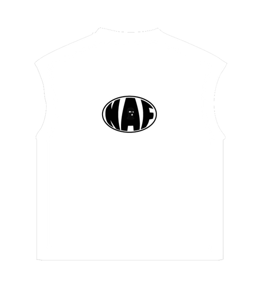 SLEEVELESS WHITE T-SHIRT [FOR THE CULTURE]